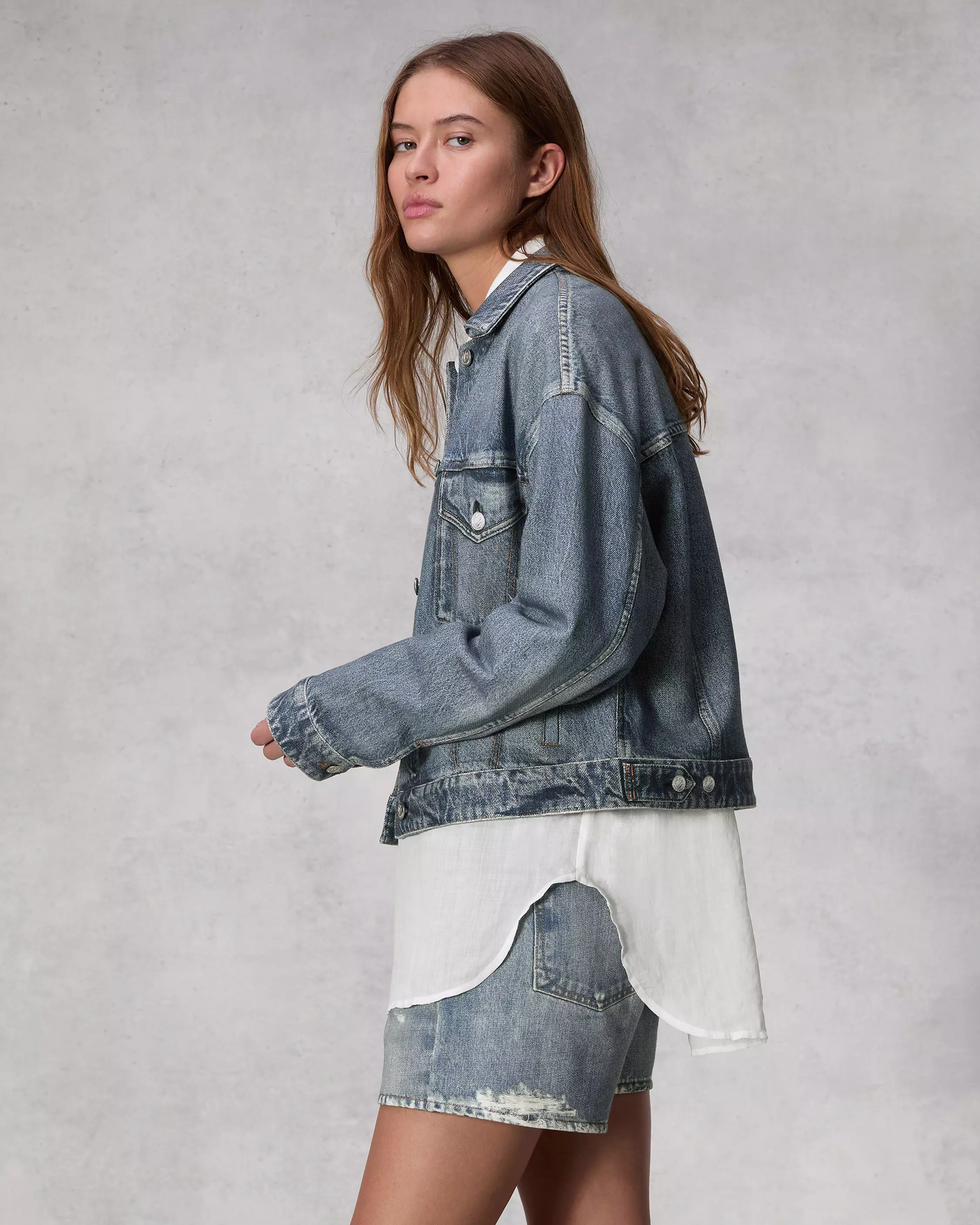 MIRAMAR TRUCKER JACKET IN WALKER