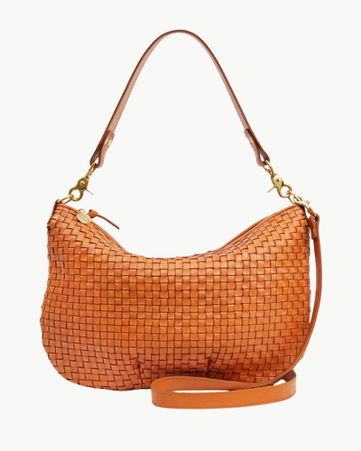 MOYEN MESSENGER IN NATURAL WOVEN CHECKER