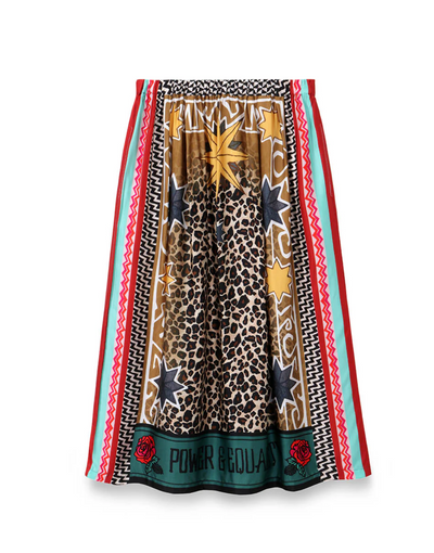 HAILEY PRINTED SKIRT IN YELLOW
