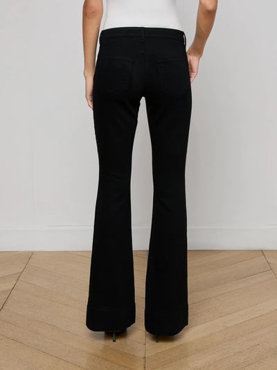 LENORA LOW RISE FLARE JEAN IN NOIR