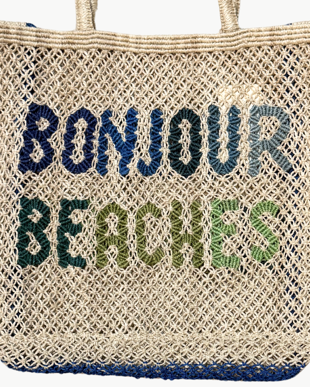 Large Bonjour Beaches Tote