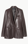 Nili Lotan BELMONDE LEATHER TAILORED JACKET at Romi Boutique