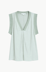 Ramy Brook ZANDRA V-NECK TANK at Romi Boutique