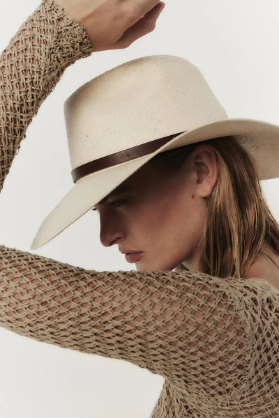 JUDITH HAT IN NATURAL - Romi Boutique