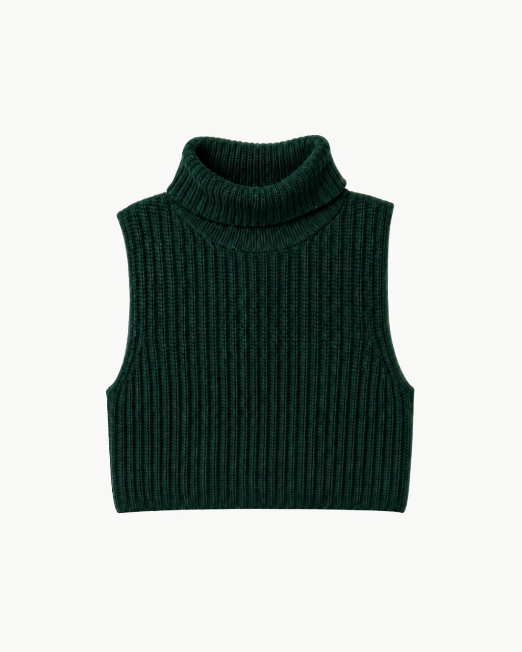 Saige Cropped Cashmere Turtleneck