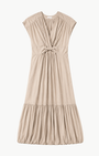 Go Silk Go Crinkle Cut Twist Dress at Romi Boutique