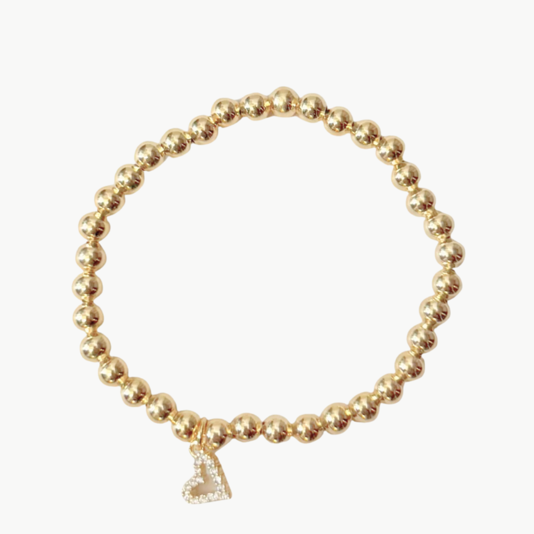Alexa Leigh Heart Of Gold Bracelet at Romi Boutique