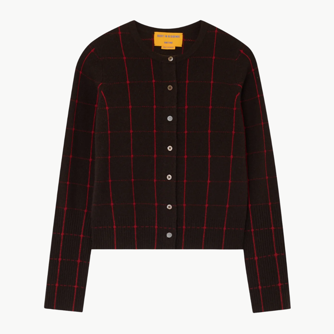 Jane Checker Cardigan