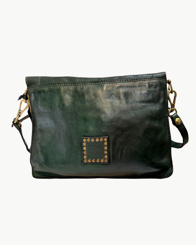 AGNESE CROSSBODY IN GREEN BOTTLE