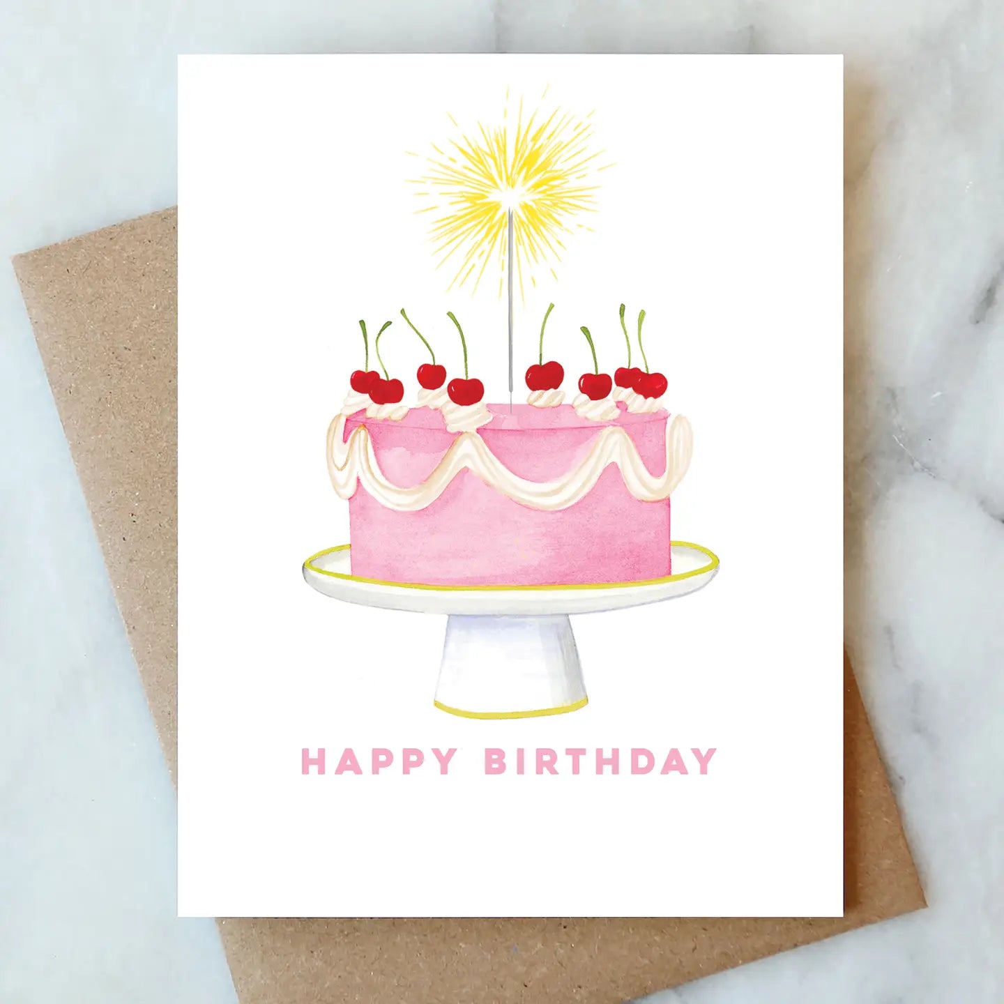 Abigail Jayne Design Sparkler Cake Greeting Card at Romi Boutique