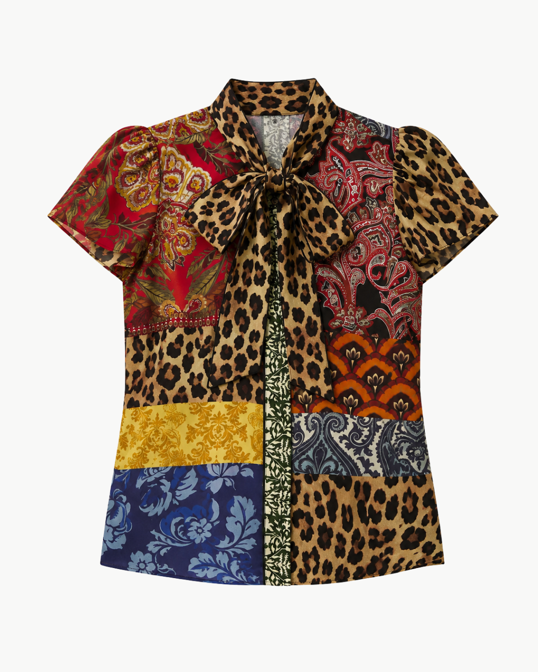 Jeannie Bow Collar Button Down