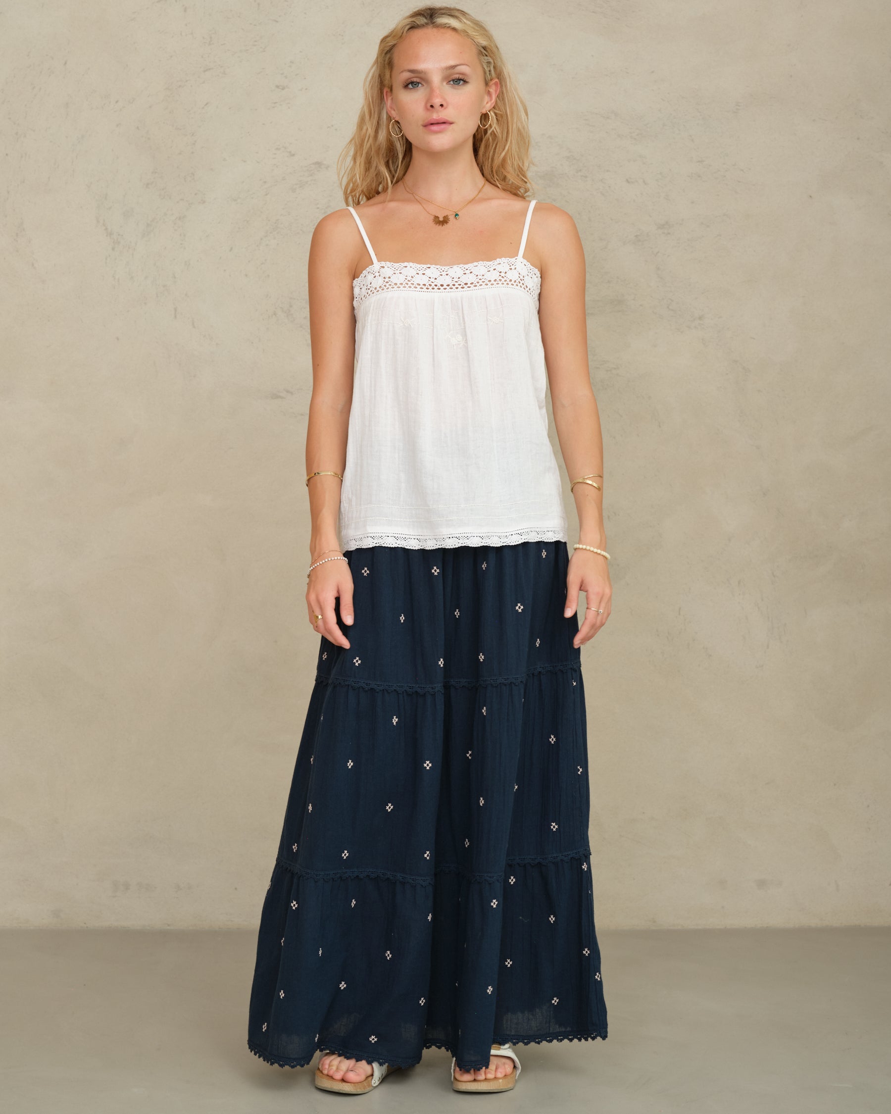 Mabe Lucca Maxi Skirt at Romi Boutique