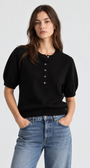 W.Cashmere Cosima Sweater w/ Pearl Buttons at Romi Boutique