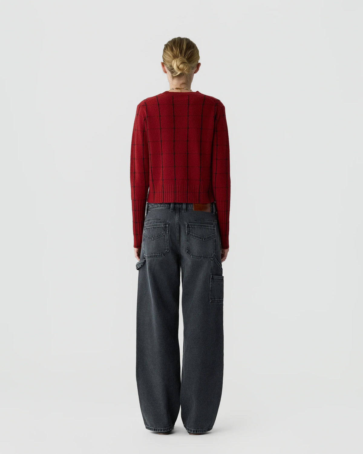 Guest In Residence Shrunken Checker Crew at Romi Boutique
