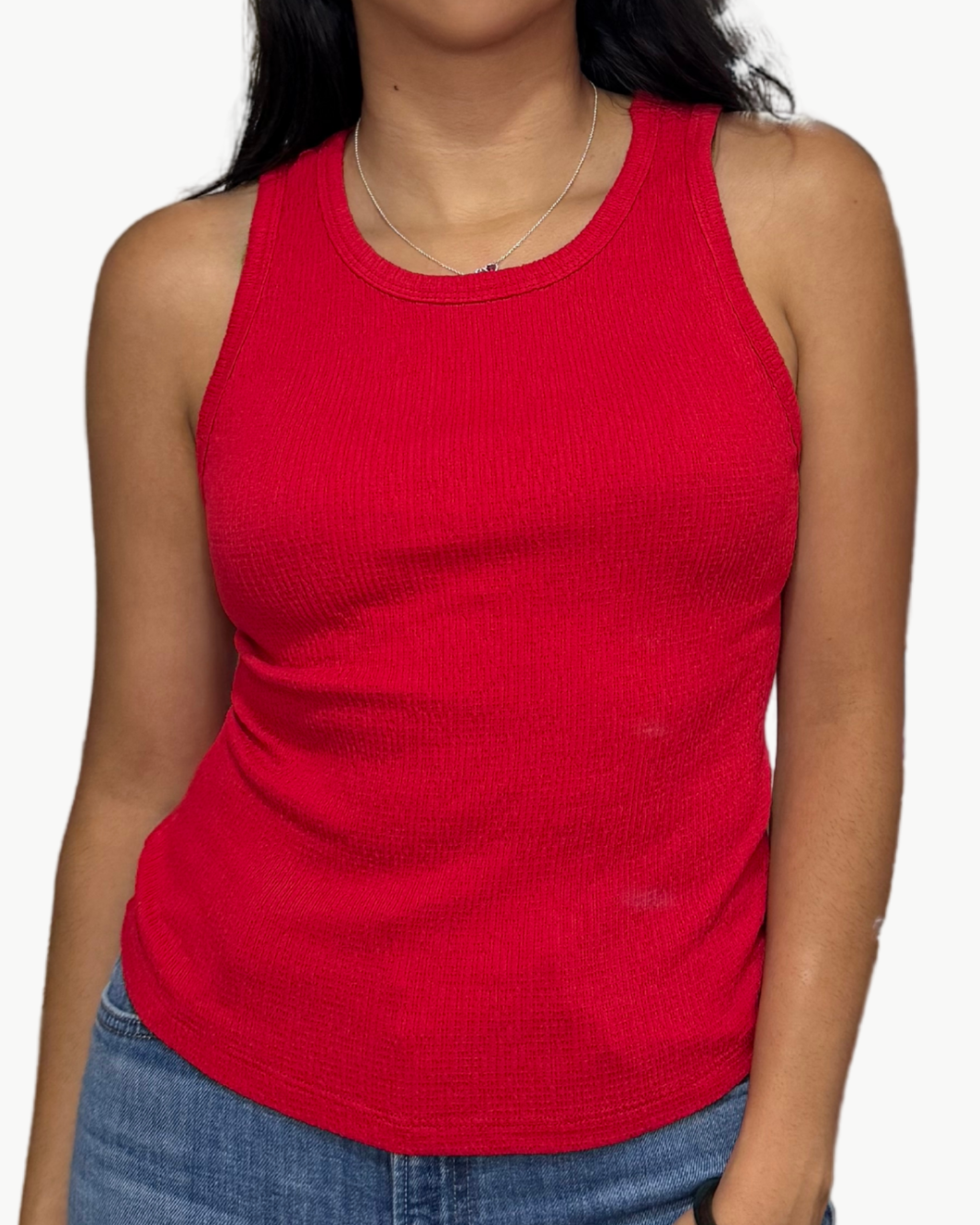 KIRA CRINKLE TANK IN RUMBA