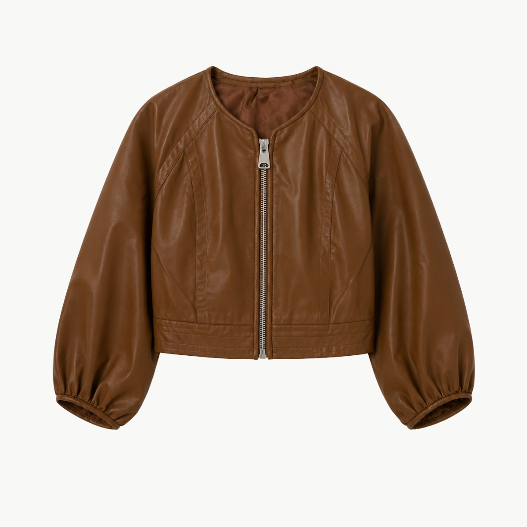 Olive Leather Jacket
