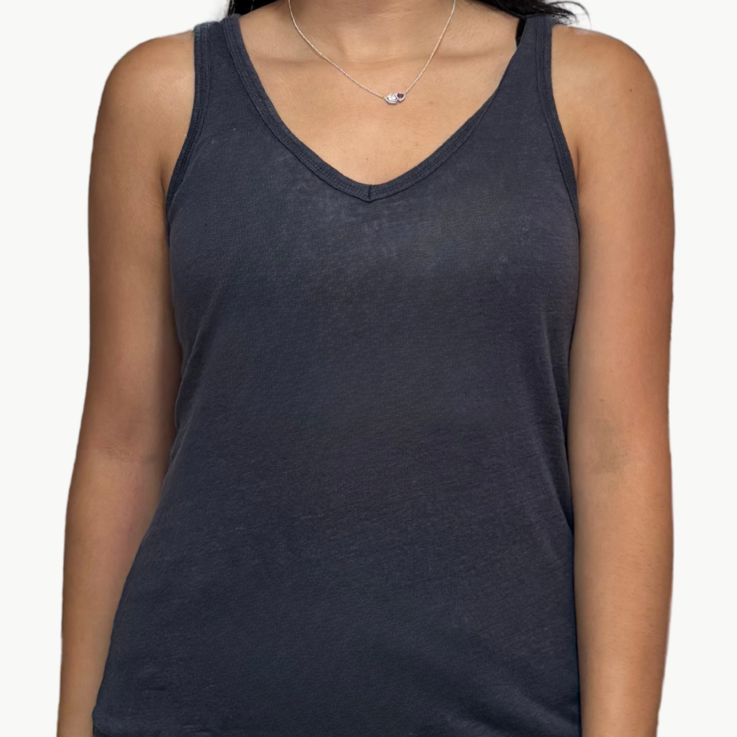 Hartford TOSHIO KNIT TANK IN GRAPHITE at Romi Boutique