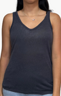 Hartford TOSHIO KNIT TANK IN GRAPHITE at Romi Boutique