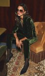 L'Agence REBEL VELVET TROUSER at Romi Boutique