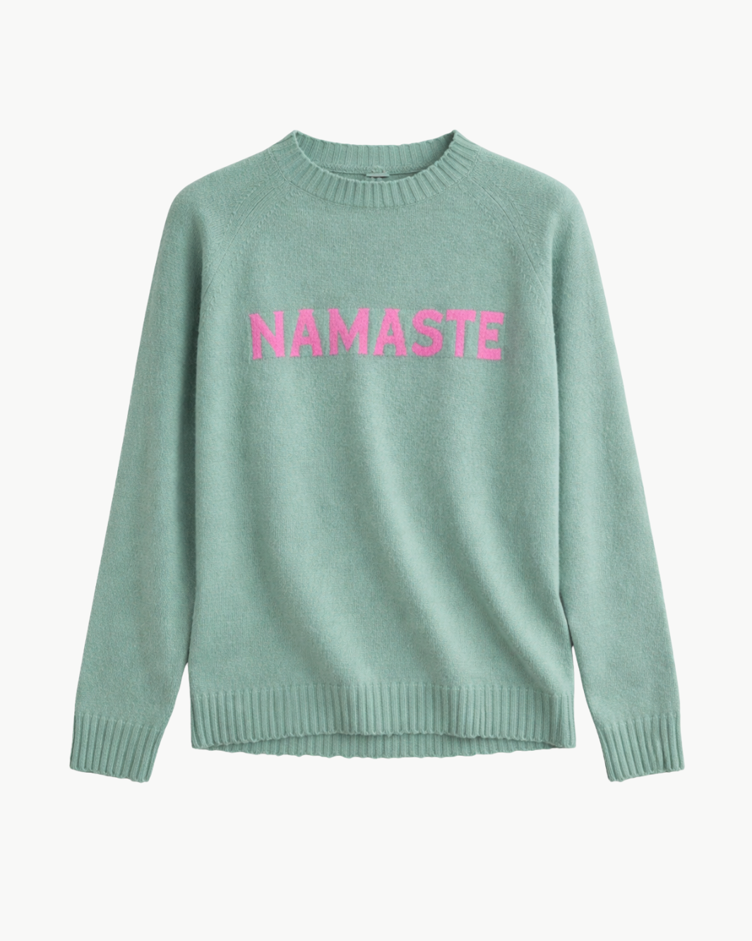 COLORI CUSTOM FRAYED CREW "NAMASTE" at Romi Boutique