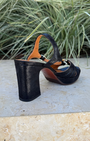 CHIE MIHARA KELOCA SANDAL IN BLACK JEEP at Romi Boutique