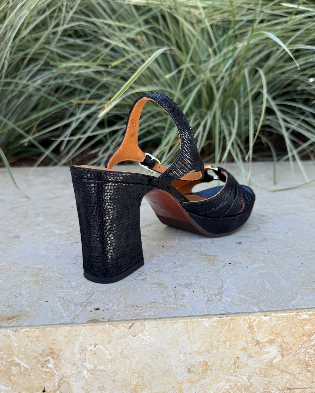 CHIE MIHARA KELOCA SANDAL IN BLACK JEEP at Romi Boutique