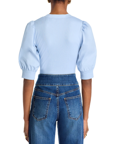 CORALEE PUFF SLEEVE TEE IN BLUEBELL