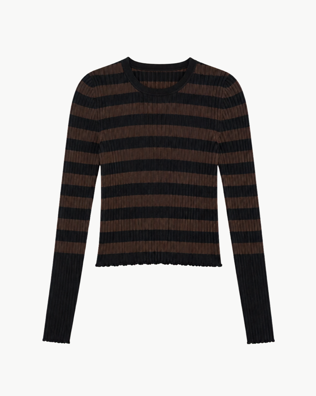 Cotton Ribbed Longsleeve Top