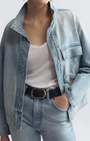Nili Lotan MARILOU DENIM JACKET at Romi Boutique