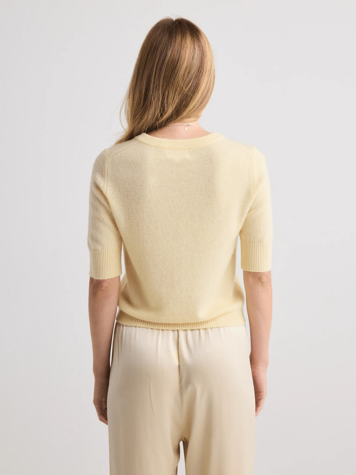W.Cashmere Celina Short Sleeves Sweater at Romi Boutique