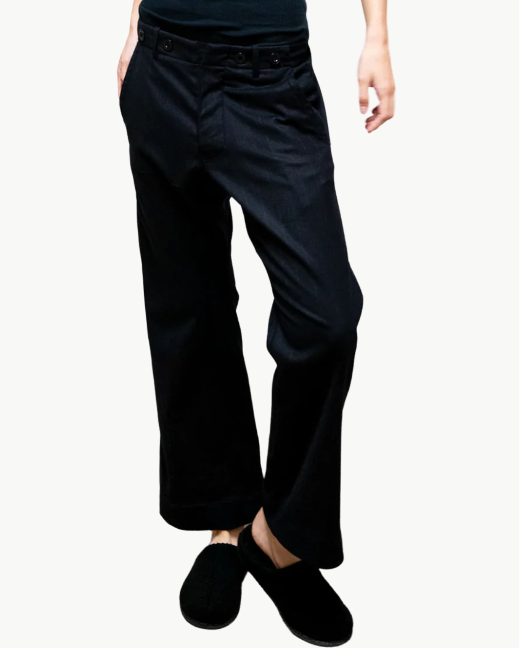 FREECITY FAVOLAMOVE CASHMERE BLEND FRENCH SAILOR PANT at Romi Boutique