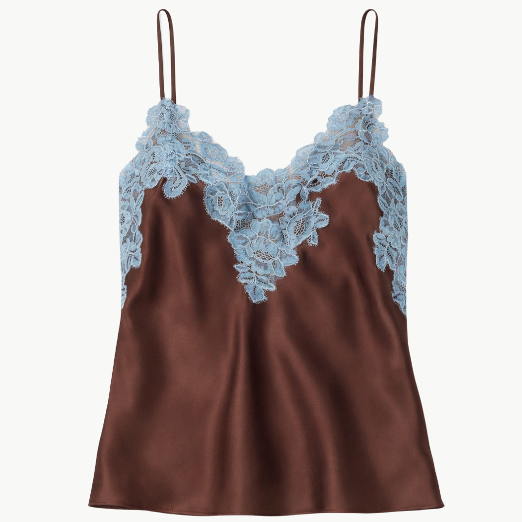 A.L.C Hana Satin and Lace Camisole Top at Romi Boutique