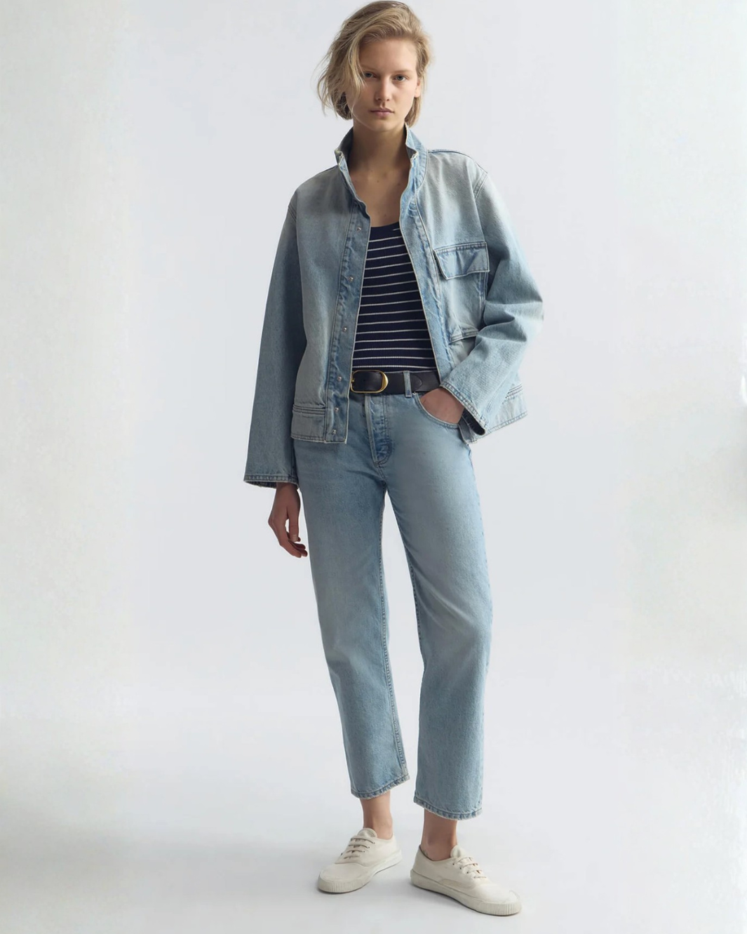 Nili Lotan MARILOU DENIM JACKET at Romi Boutique