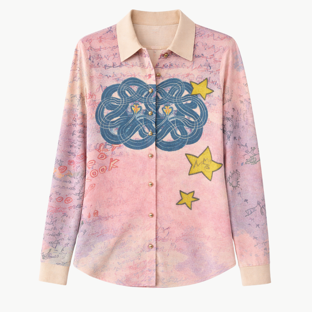 Me369 SERENITY KNITTED SHIRT at Romi Boutique