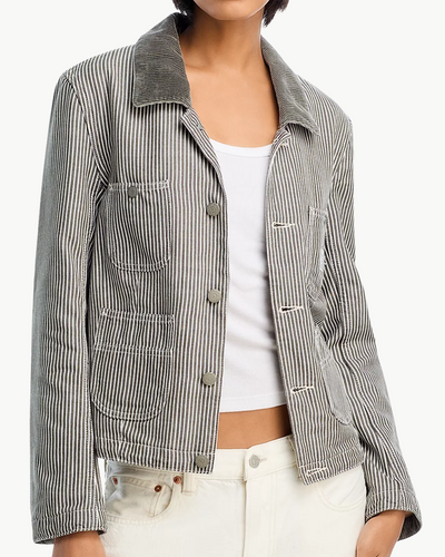 SLIM CHORE JACKET IN RAILROAD GREY