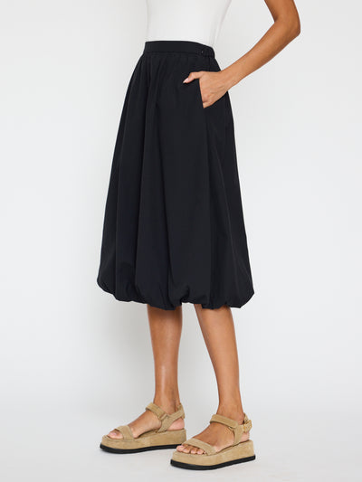 LOTI BUBBLE SKIRT IN BLACK ONYX
