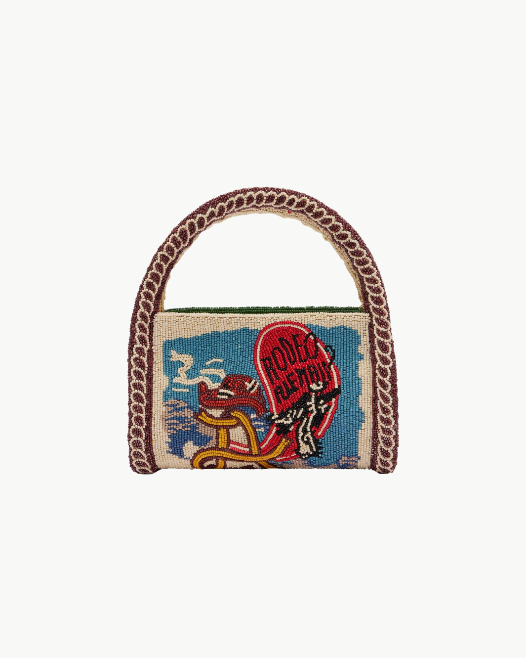 Alemais Ace Beaded Barrel Bag at Romi Boutique