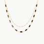 Glass Pearl Double Strand Necklace