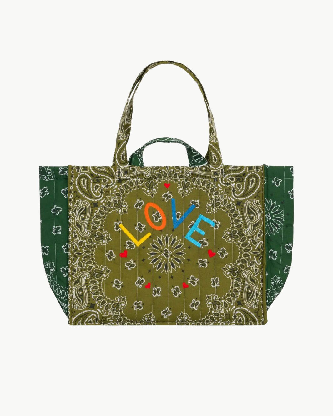Medium Quilted Tote Bag - Love