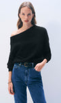 White & Warren BRUSHED CASHMERE OFF THE SHOULDER TOP at Romi Boutique