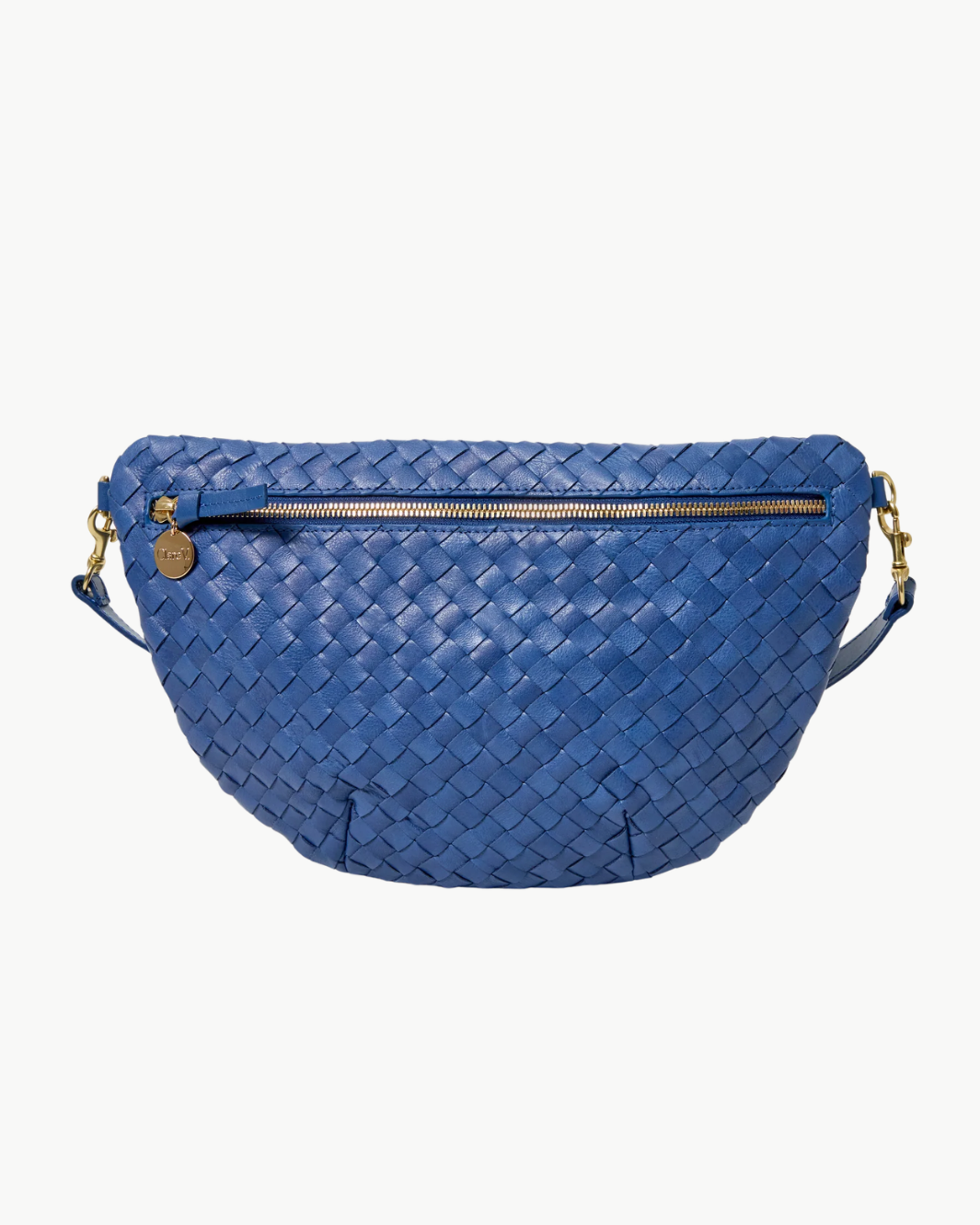 Clare V GRANDE FANNY MEDIUM WOVEN DIAGONAL at Romi Boutique