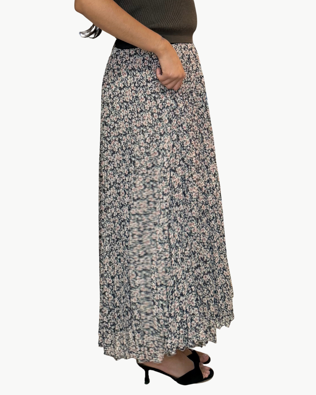 CHIFFON SKIRT IN FLORAL PRINT - Romi Boutique