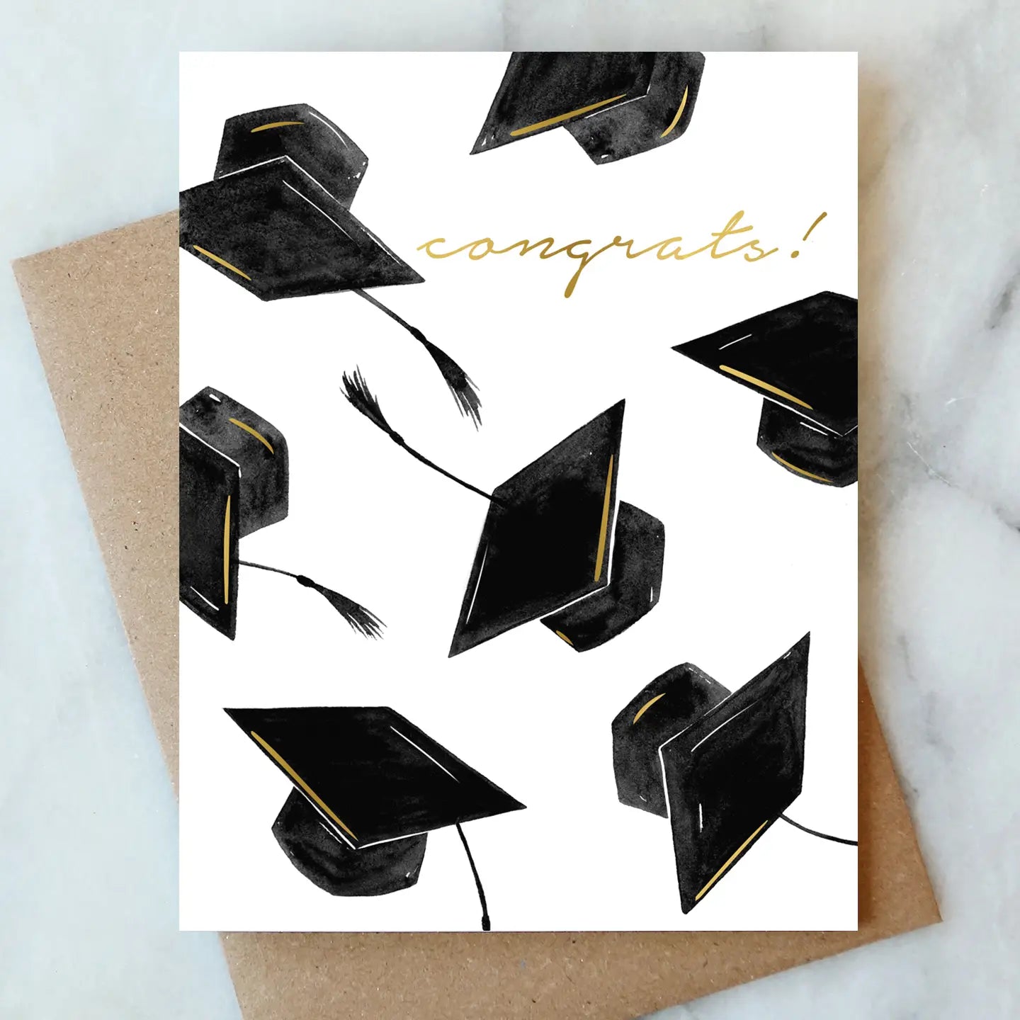 Abigail Jayne Design Grad Hats Congrats Greeting Card at Romi Boutique