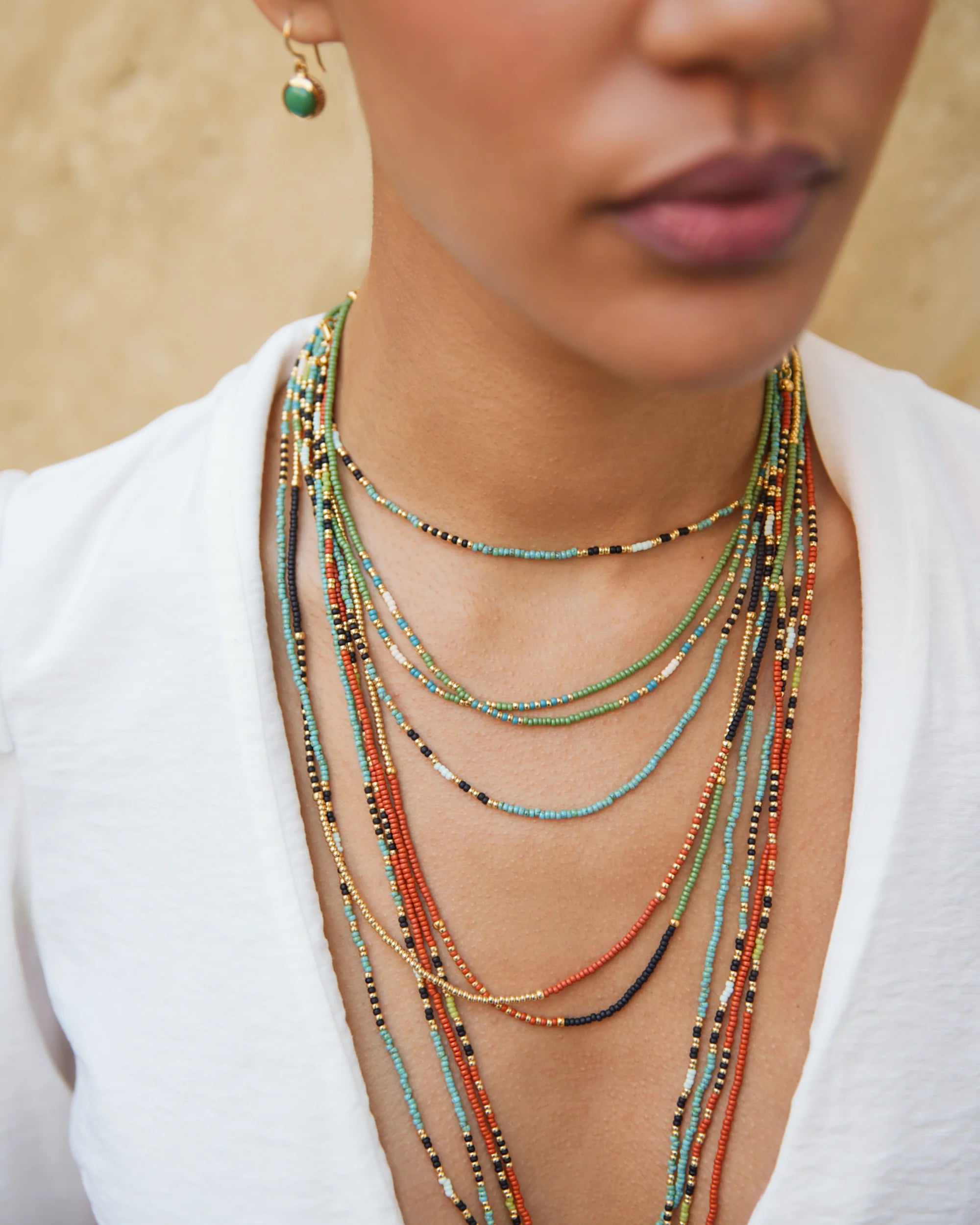 Rudo Beaded Necklace - 16”