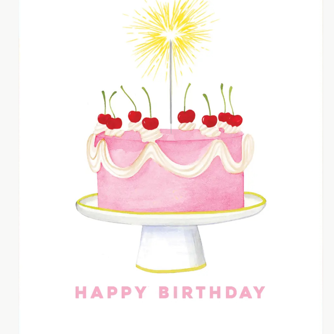 Abigail Jayne Design Sparkler Cake Greeting Card at Romi Boutique