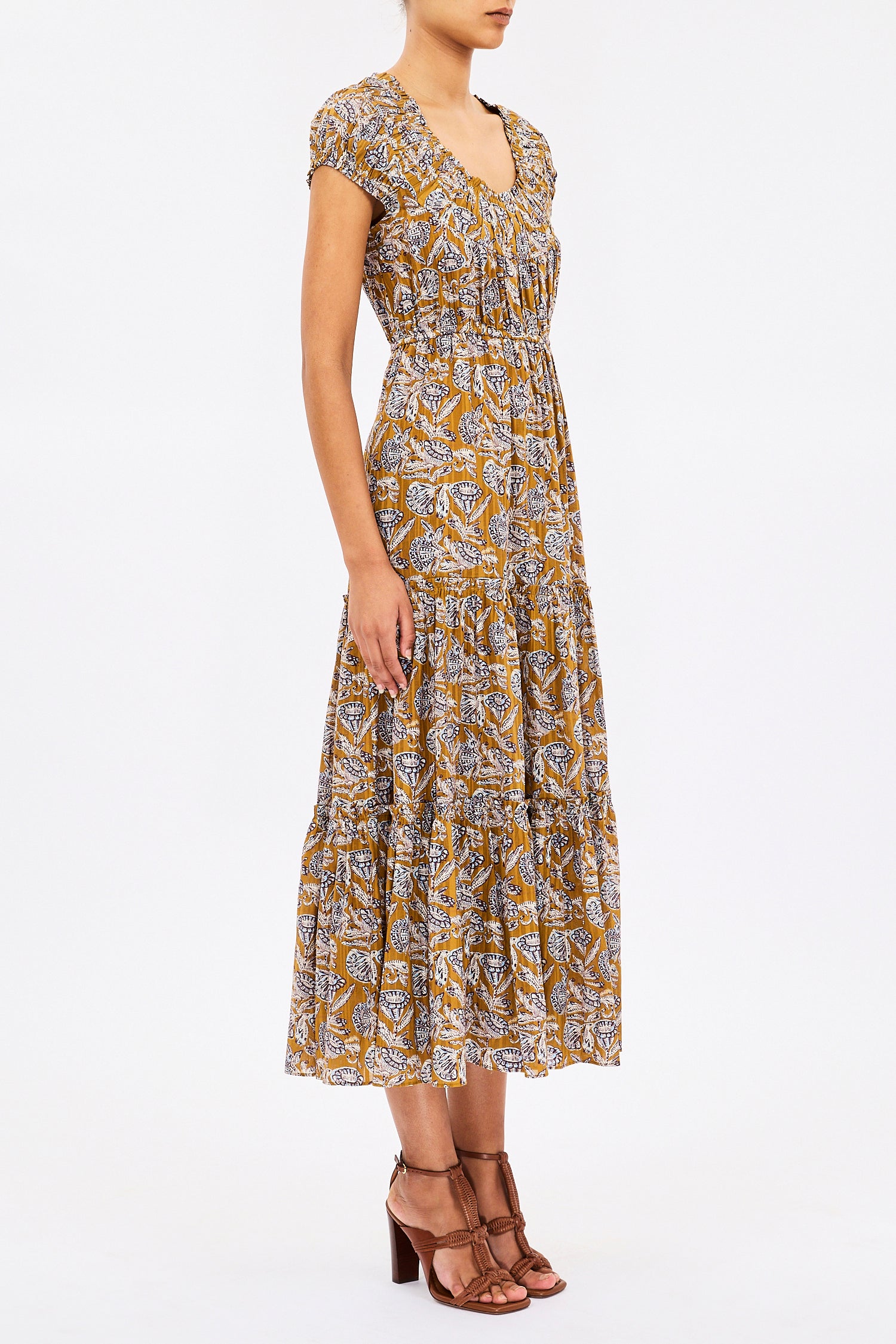 Ulla Johnson ALEXI MIDI DRESS at Romi Boutique