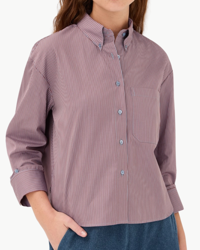 J.D. SHIRT IN RUST BLUE