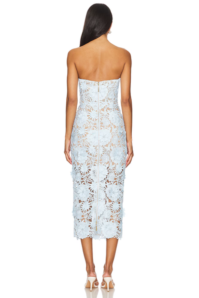 JASMINE MIDI DRESS IN POWDER BLUE