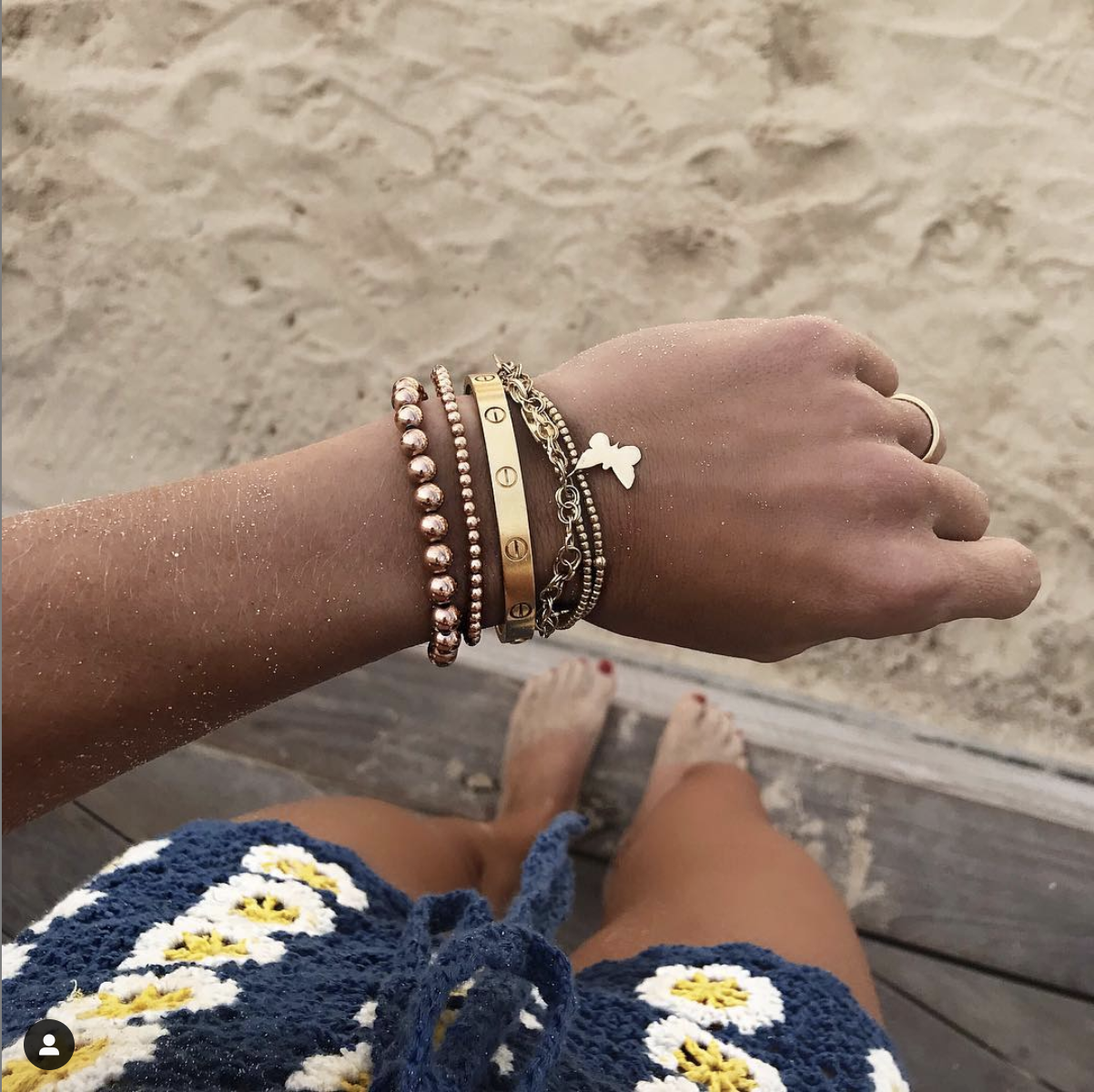 Alexa Leigh 6MM BALL BRACELET at Romi Boutique