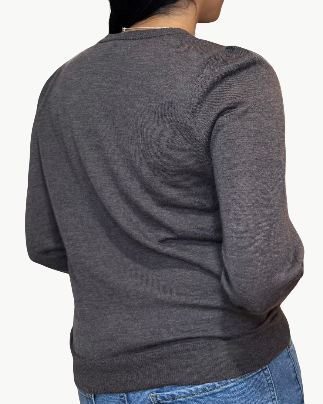 SHELLY CREW NECK SHIRT IN ESPRESSO
